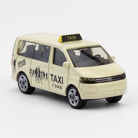 Металлическая машинка - Такси микроавтобус 
